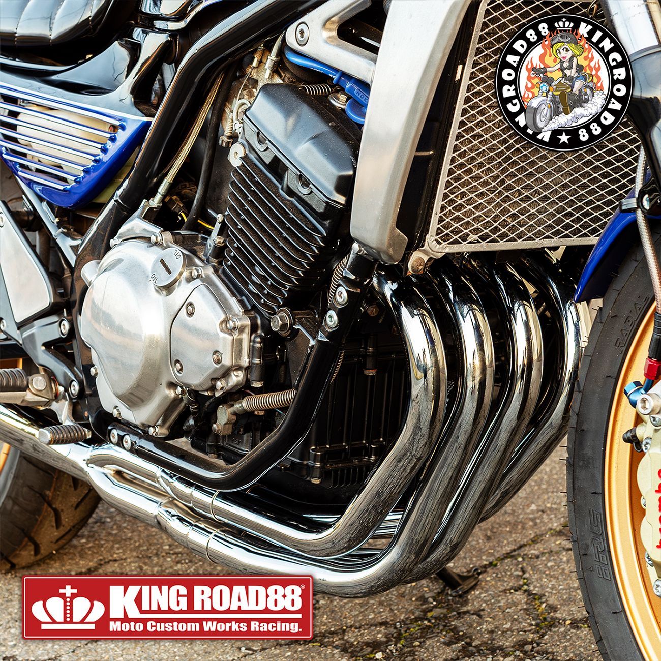 カワサキ バリオス2 バリオス Ⅱ型 2型 ZR250B マフラー KingRoad88