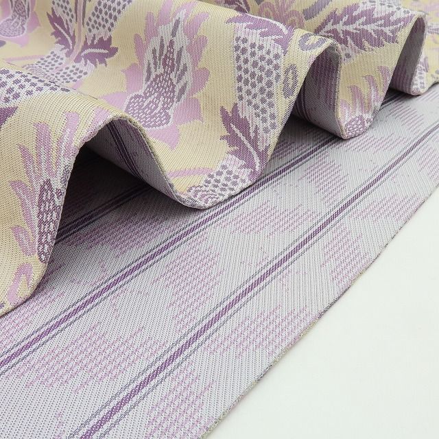 六花-RIKKA- 新品 正絹 さが美謹製 リバーシブル 唐花 花菱 七宝❀変化