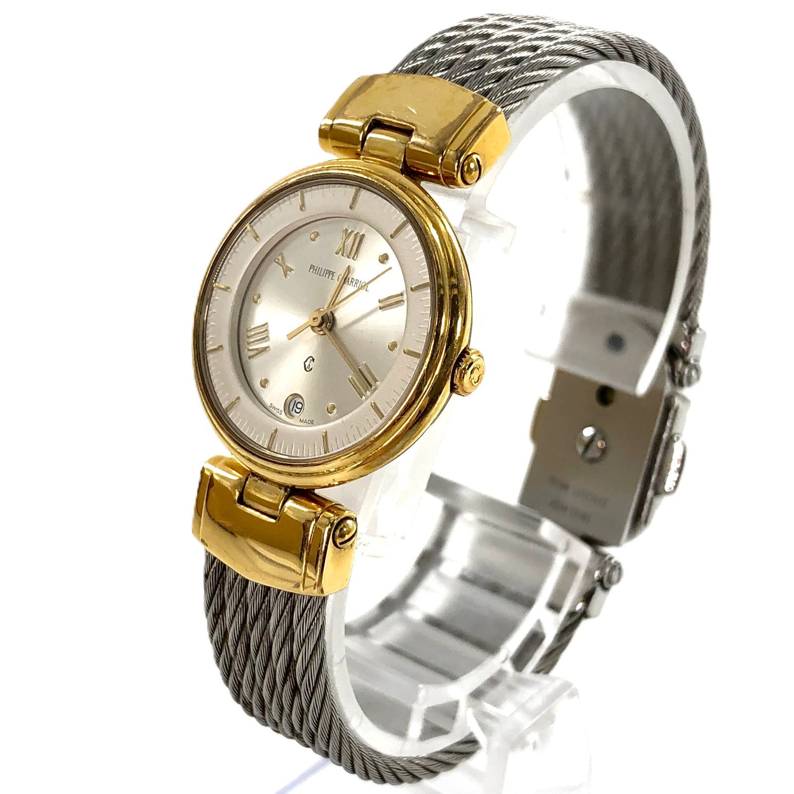 PHILIPPE CHARRIOL フィリップシャリオール 63.96.2394 SS/QZ シルバー