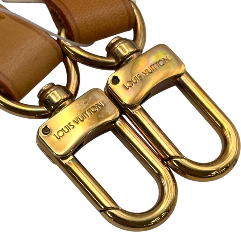 ルイ・ヴィトン LOUIS VUITTON ショルダーストラップ ベージュ レザー