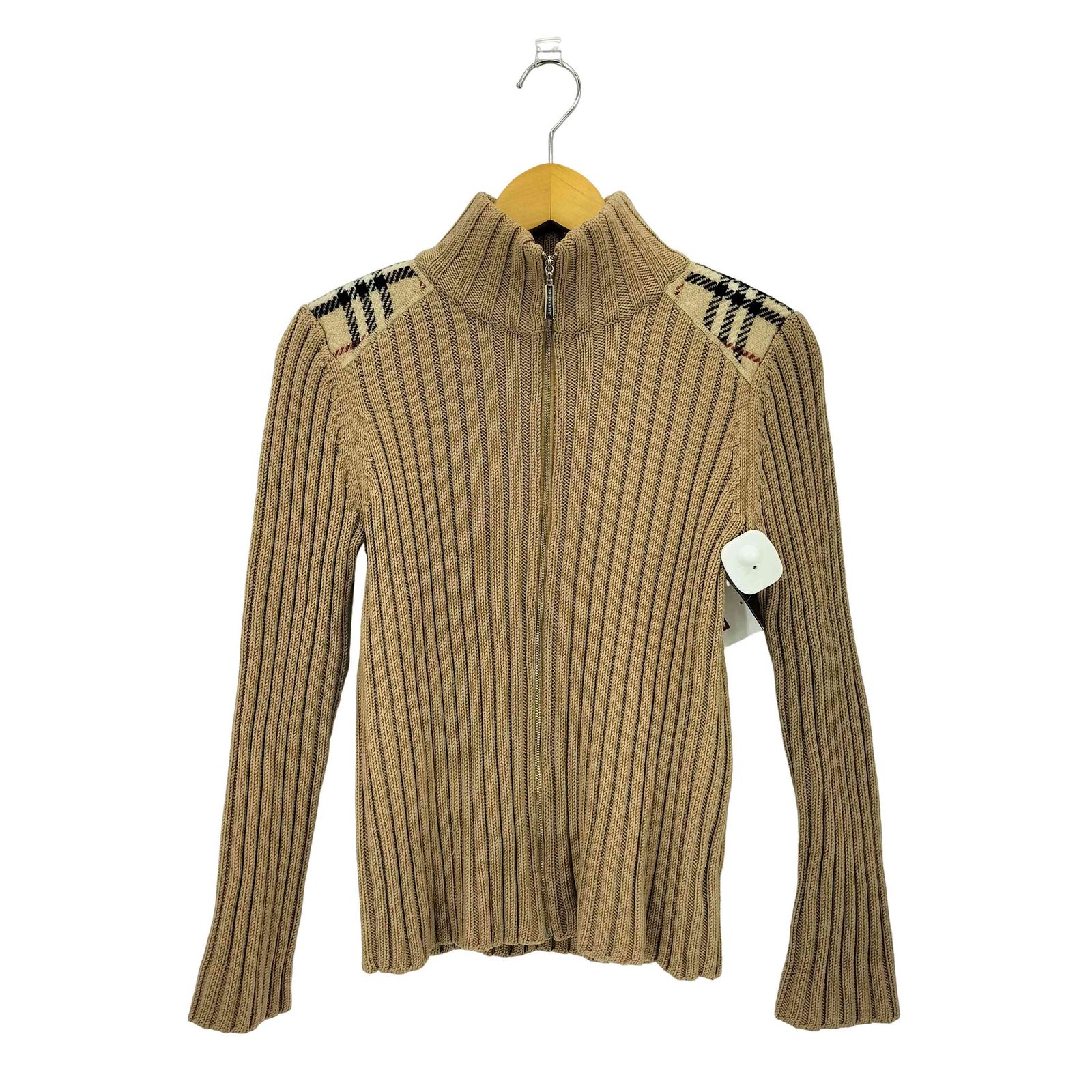 BURBERRY LONDON バーバリー ジップアップ ドライバーズニット