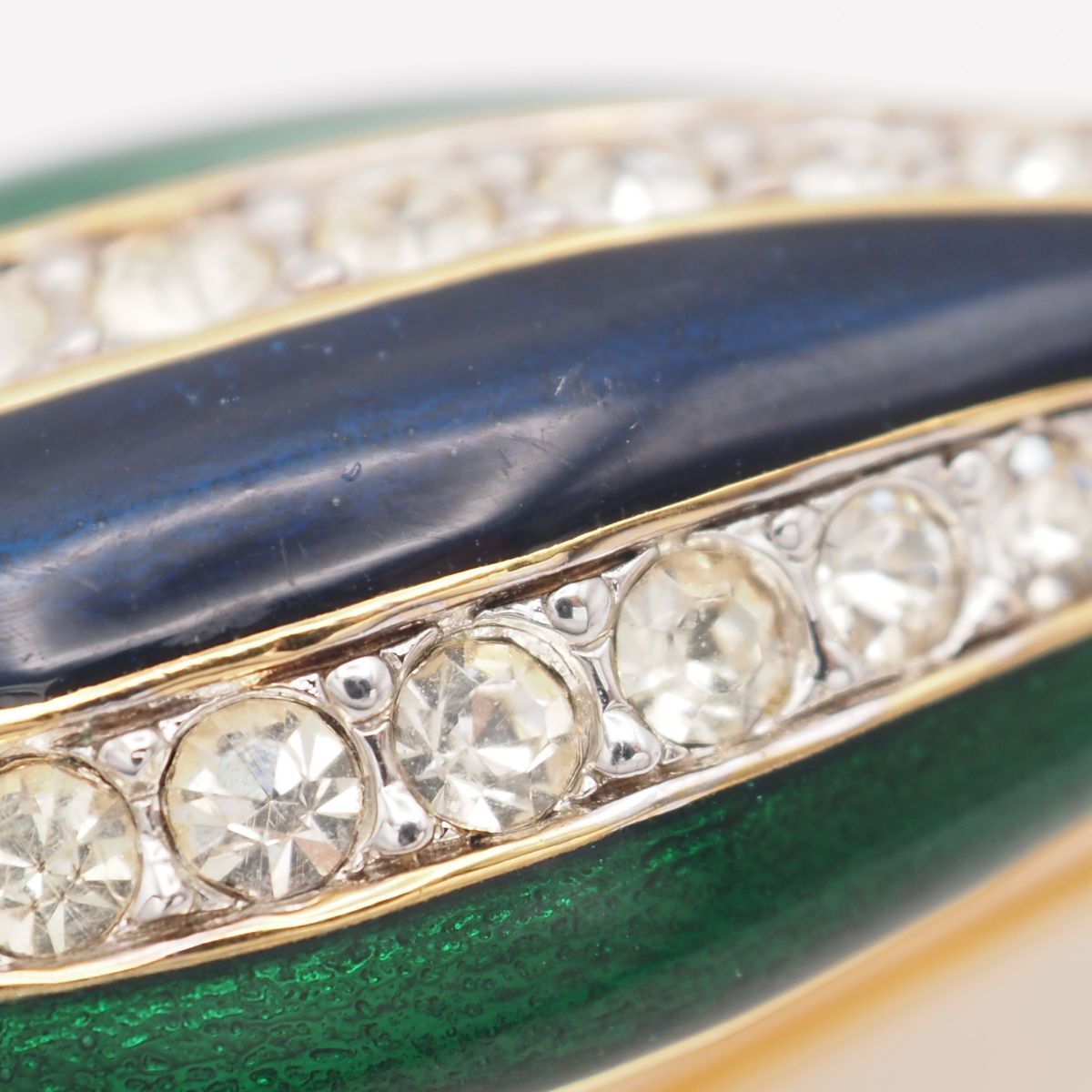 M902 ドーラン D'ORLAN ブローチ 鳥 バード グリーン ネイビー