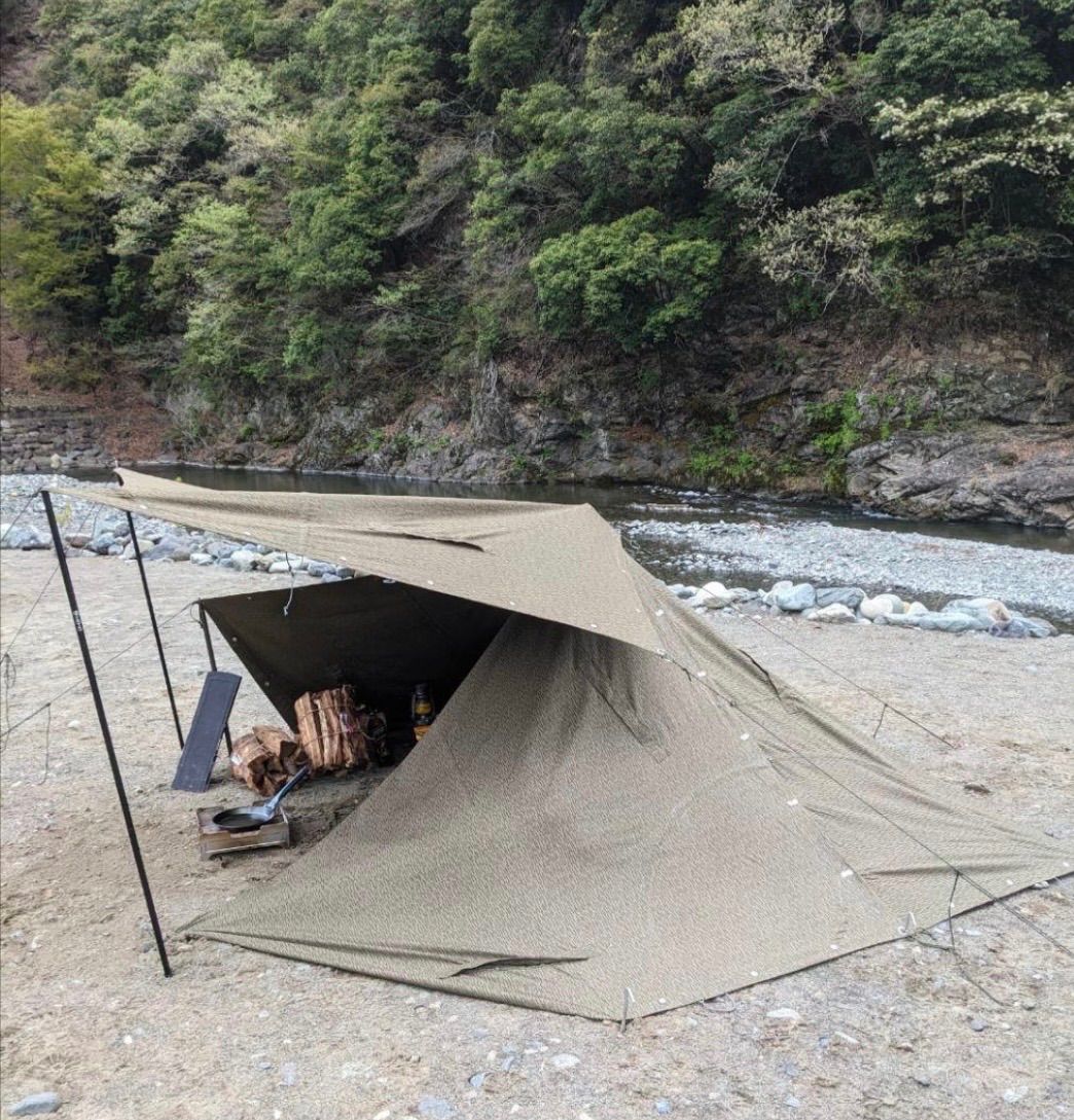 軍幕 東ドイツ軍テント レインドロップカモ③ NVA 東ドイツ軍 軍幕