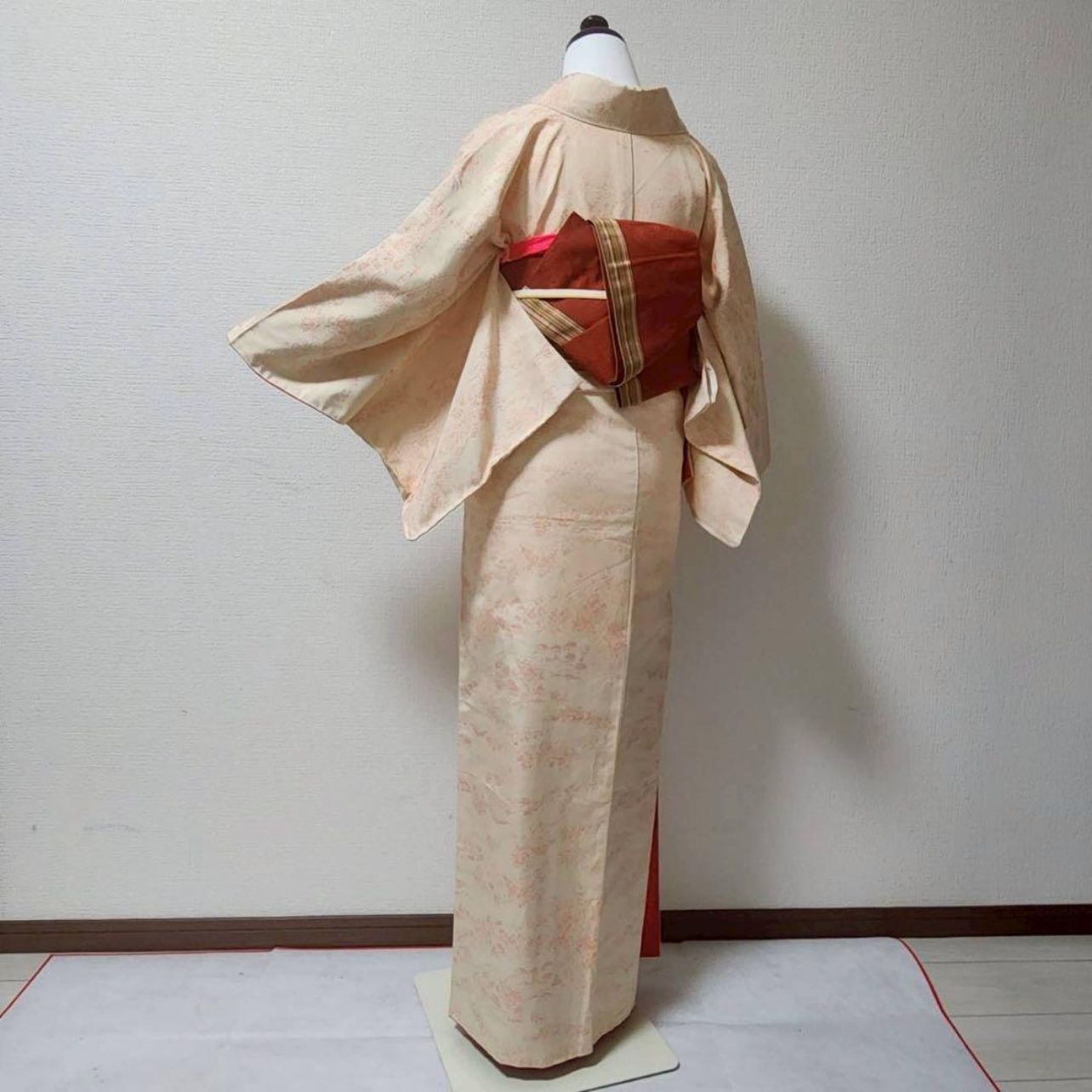 正絹 紬 十日町紬風 小紋 フルセット 4点 未着用 S〜M カ1-5 - メルカリ