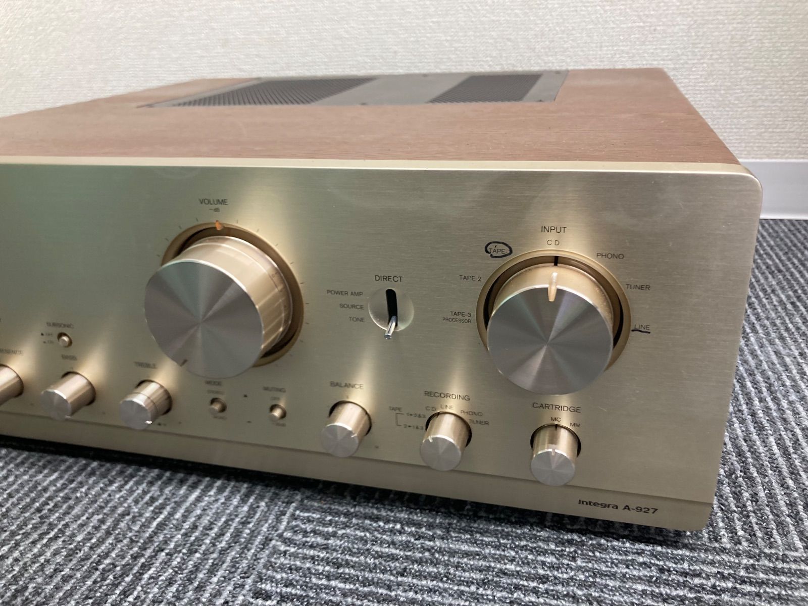 0【A】【通電確認済み・動作未確認】ONKYO Integra A-927【電化製品