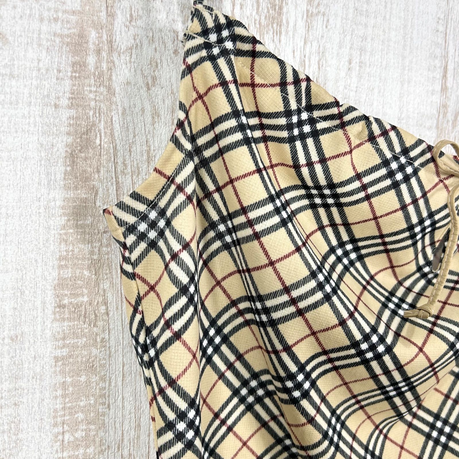 美品 BURBERRY BLUE LABEL バーバリーブルーレーベル フロントリボン