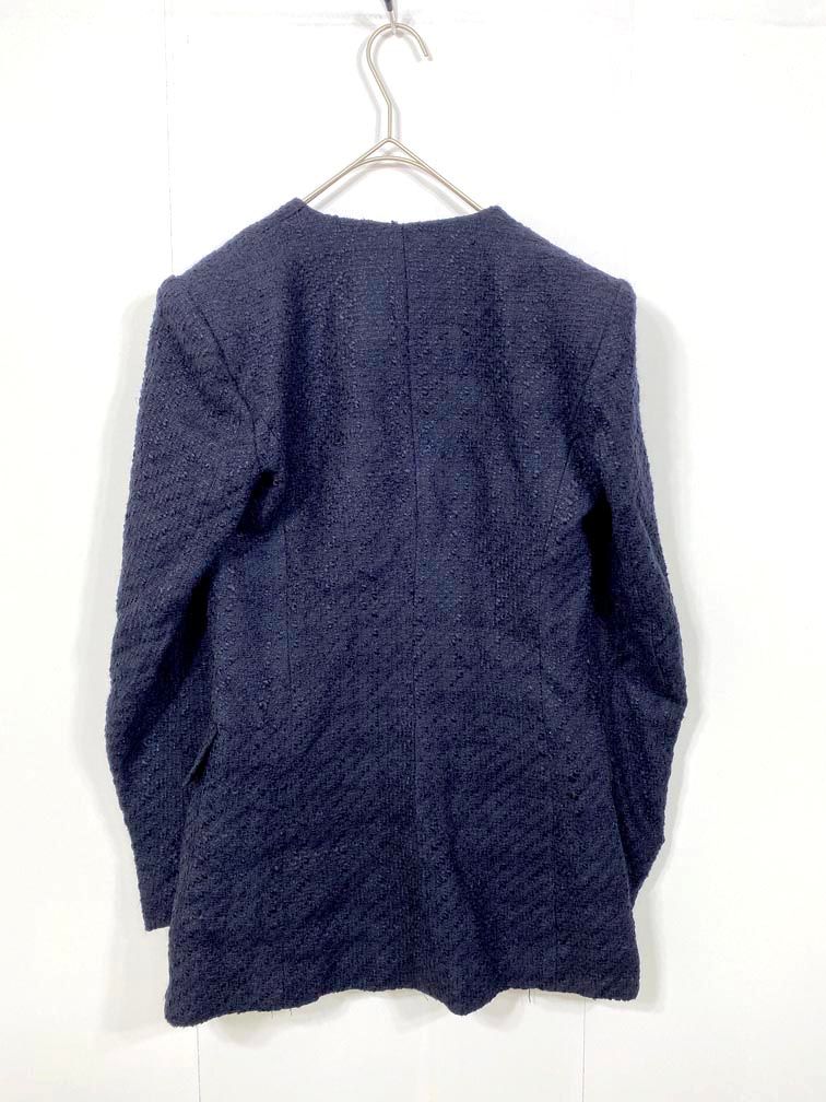 美品 ZARA ザラ 8644/457/401 クスチャーノーラペルブレザー ツイード