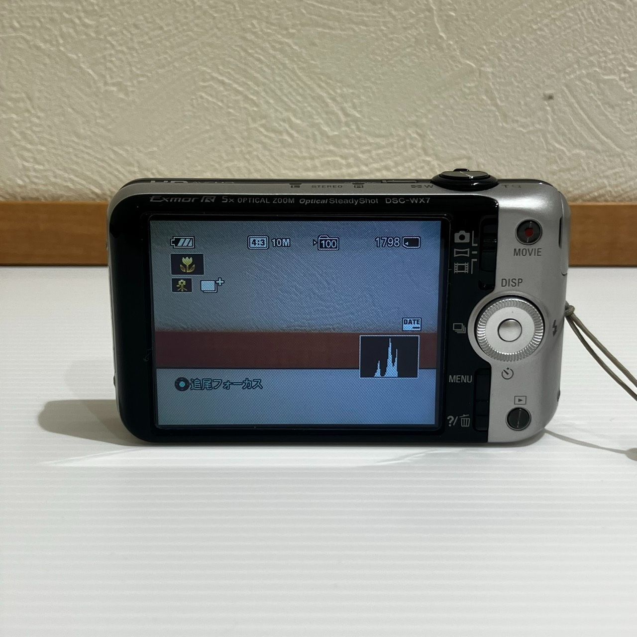 ☆【美品/動作確認済】SONY Cyber-shot DSC-WX7 シルバー デジカメ 取