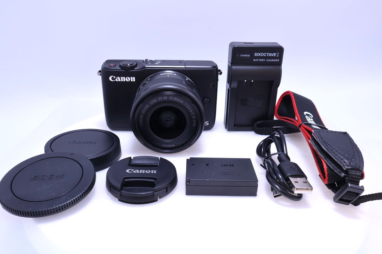 極美品】Canon EOS M10 レンズキット ブラック EF-M15-45mm F3.5-6.3