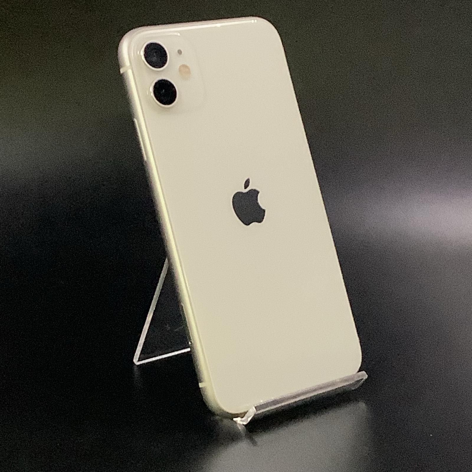 iPhone 11 128GB ホワイト SIMフリー 白ロム 68%【難有】【最速発送