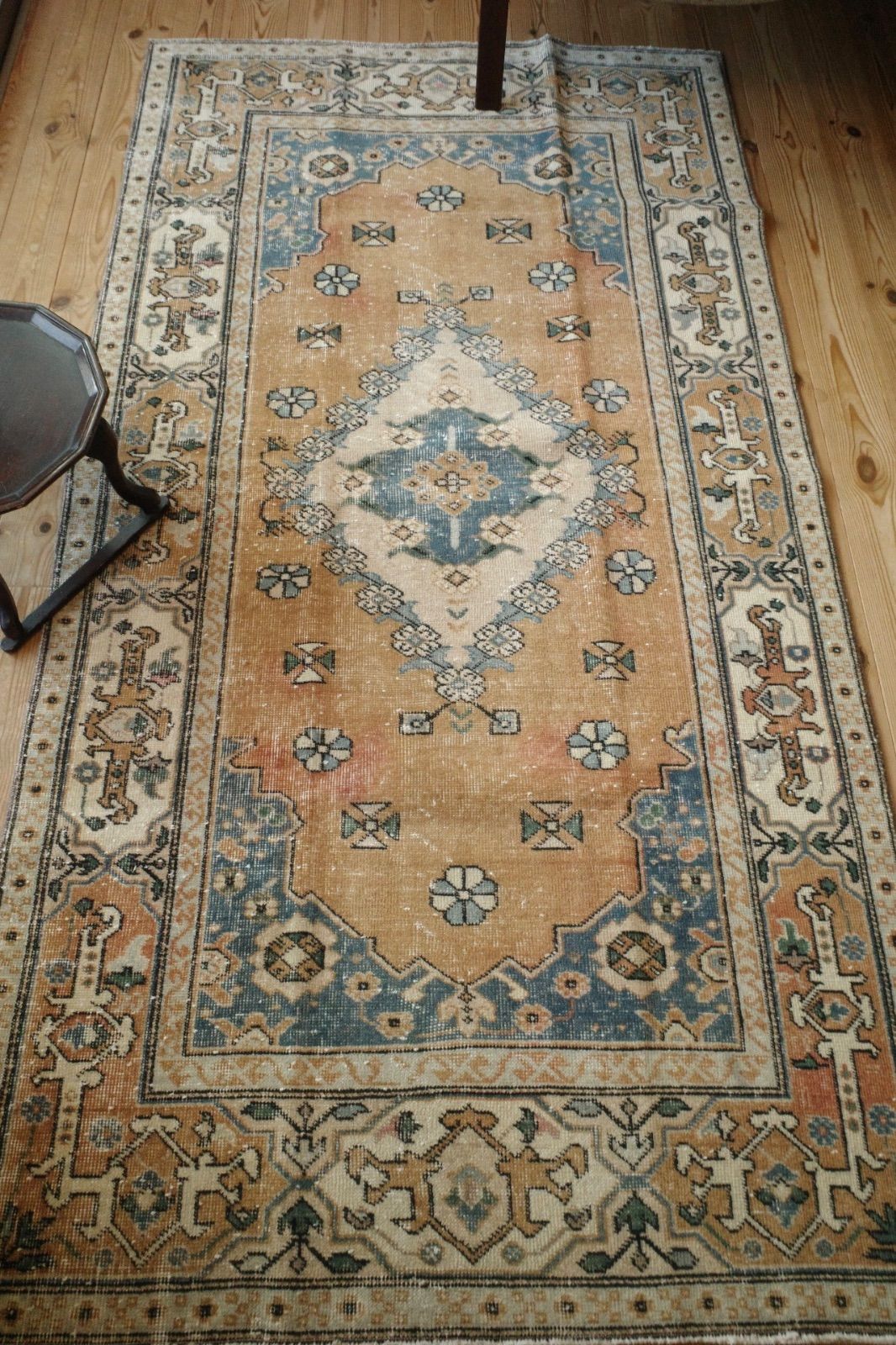 トルコ ヴィンテージラグ ペールオレンジ - メルカリ