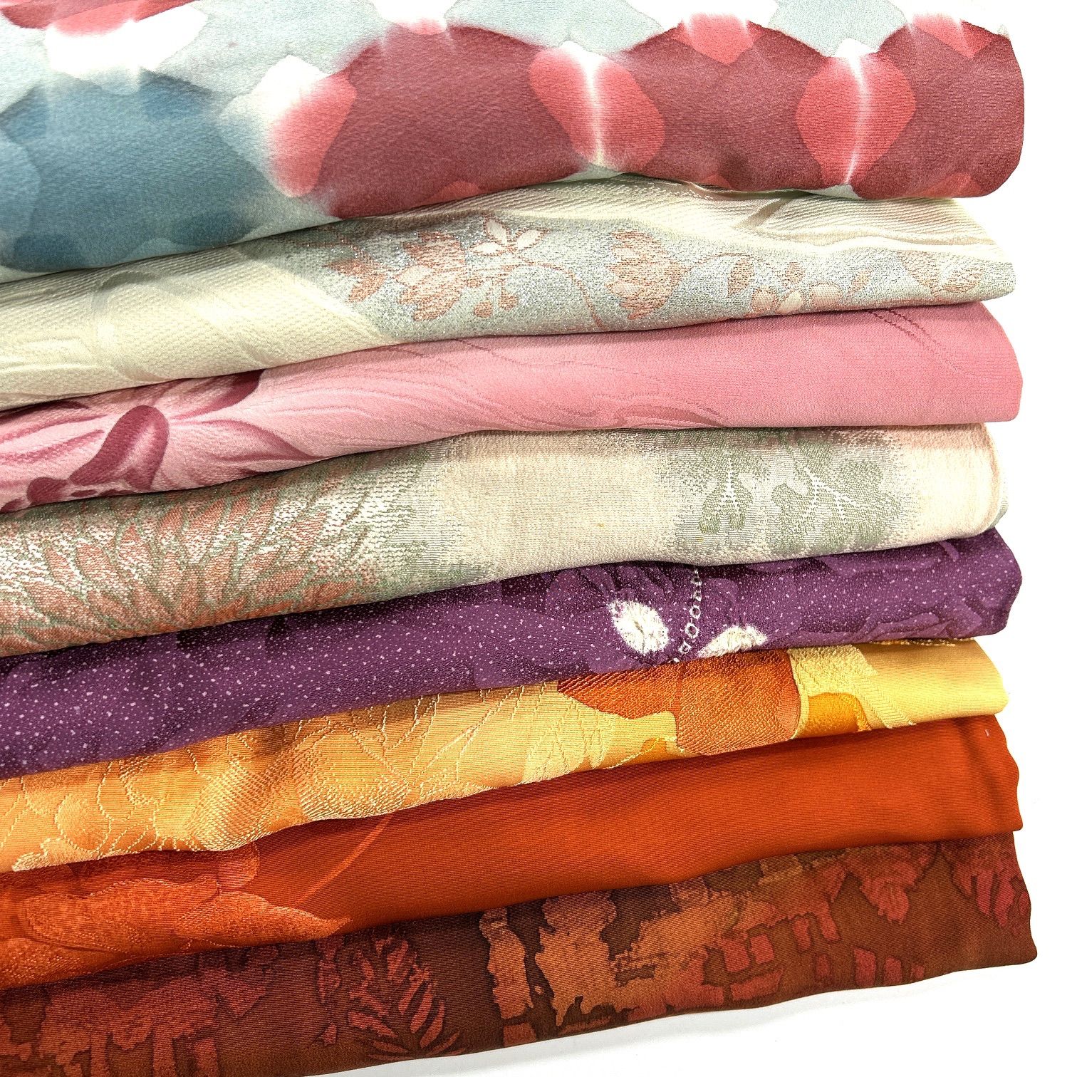 羽織 8枚 正絹 羽織まとめ売り 同梱購入歓迎 リメイク用 着付け練習用