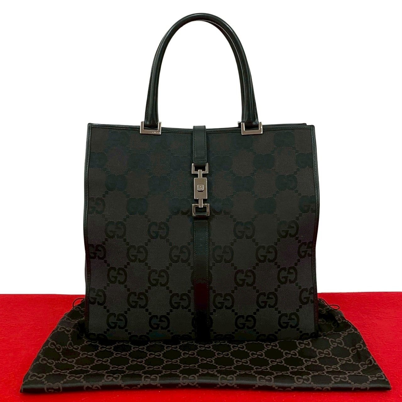 極 美品 希少品 袋付き GUCCI グッチ ジャンボGG ジャッキー 金具