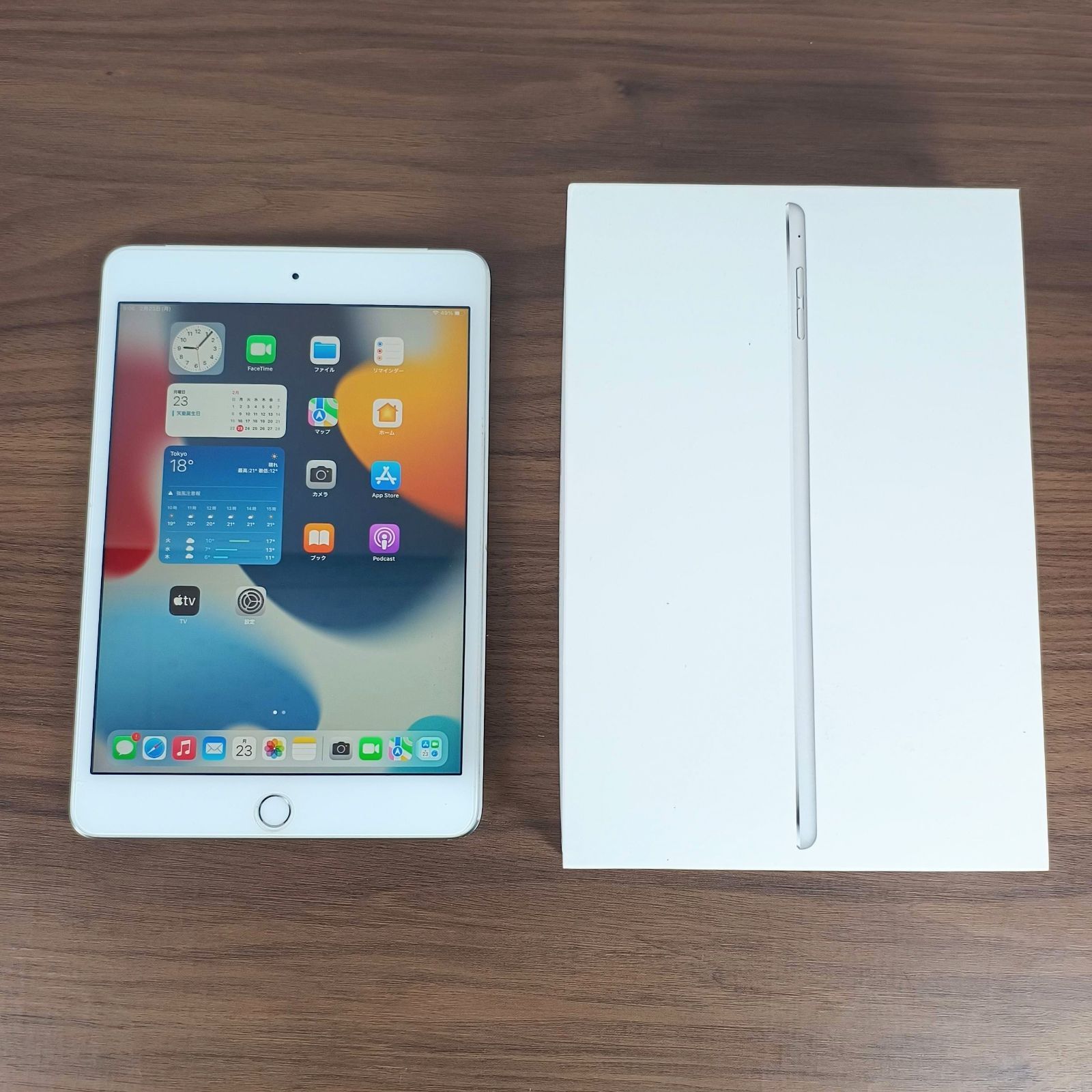 iPad mini 4 Wi-Fi+Cellular 16GB MK702J/A シルバー 箱付き - メルカリ