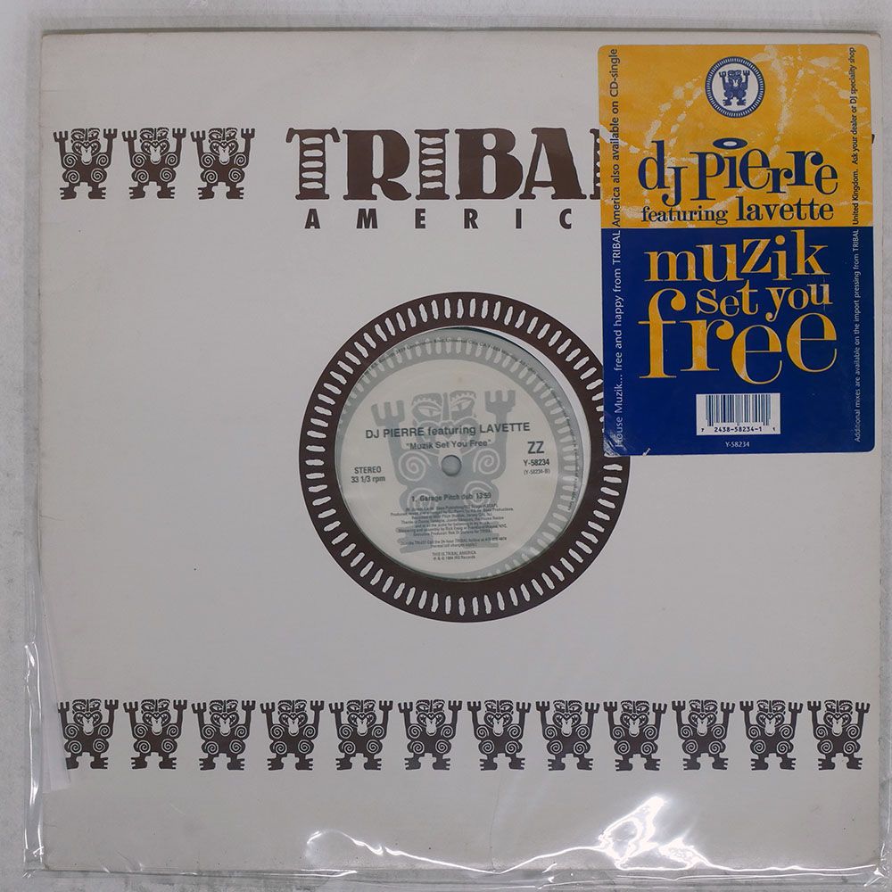 US盤 DJ PIERRE/MUZIK SET YOU FREE/TRIBAL AMERICA Y58234 12 - メルカリ