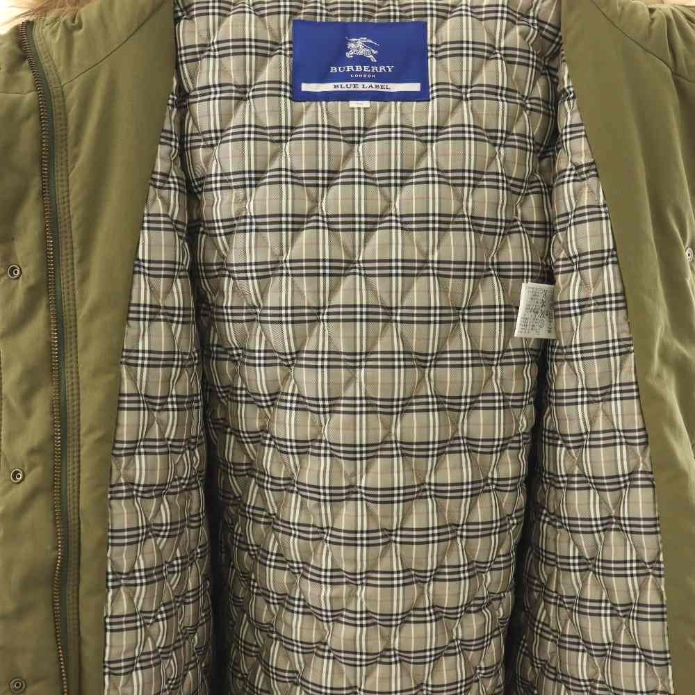 バーバリーブルーレーベル BURBERRY BLUE LABEL 中綿 ミリタリーコート