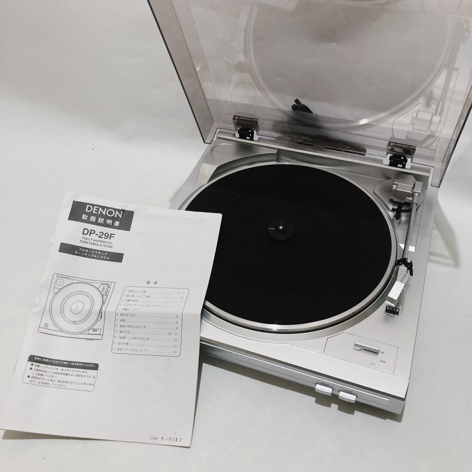 DENON レコードプレーヤー DP-29F フォノイコライザー内蔵 デノン
