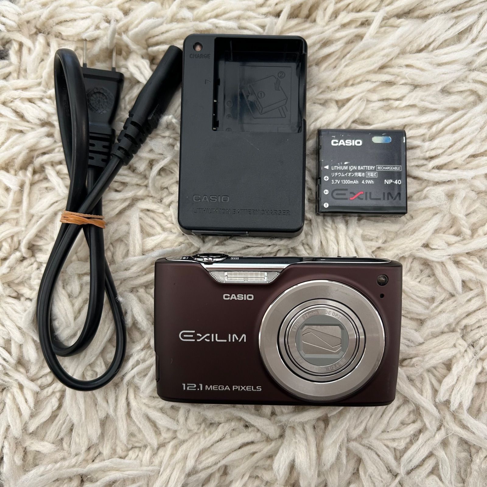 ✨美品✨】CASIO EXLIM EX-Z450 平成レトロ コンデジ ブラウン - メルカリ