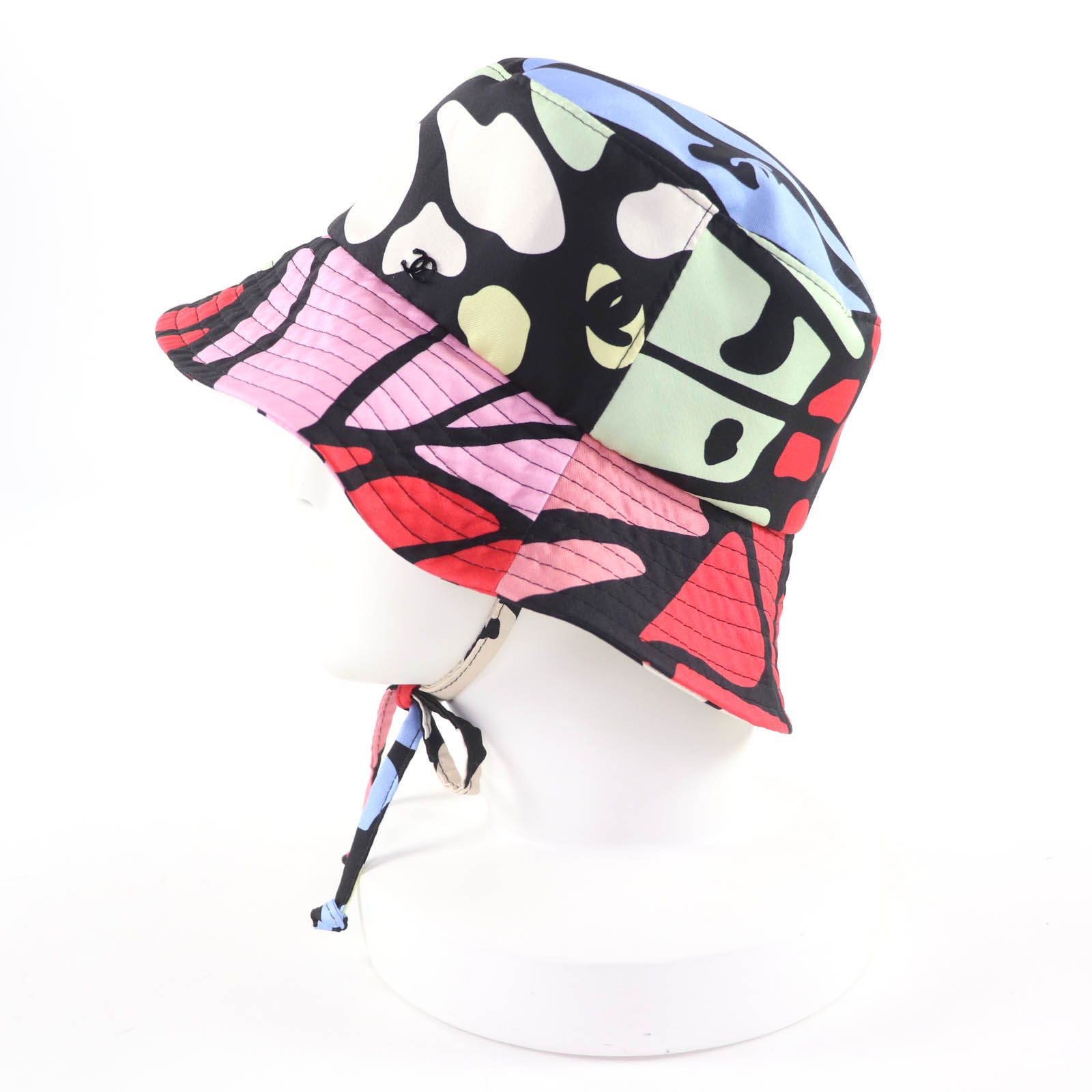 極美品☆CHANEL シャネル シルク100％ ココマークプレート付 カメリア