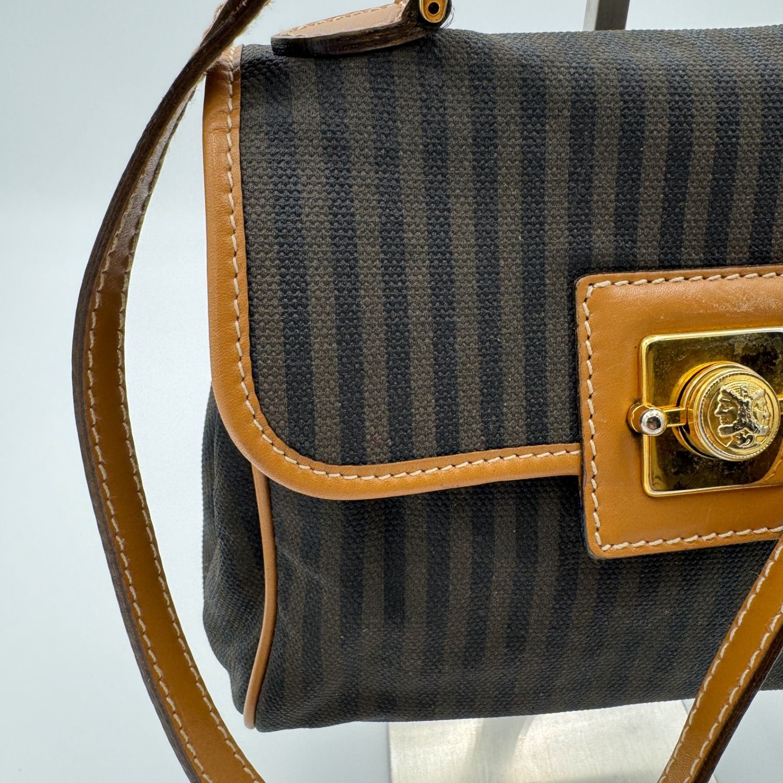 FENDI フェンディ ペカン柄 2way ハンドバッグ ショルダーバッグ ワン