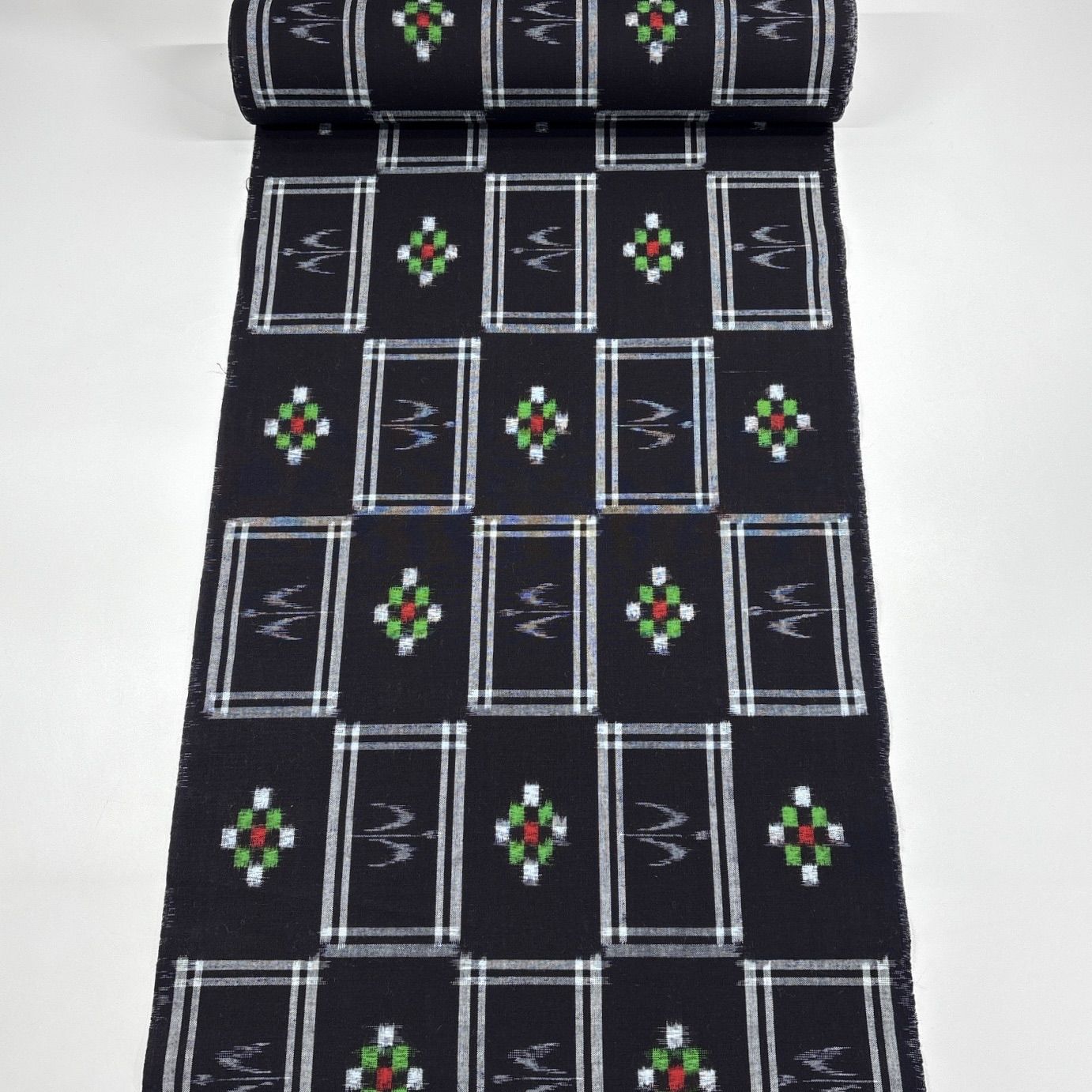 本場久留米絣 着尺 反物 木綿 同梱購入歓迎 リメイク用 和裁練習用