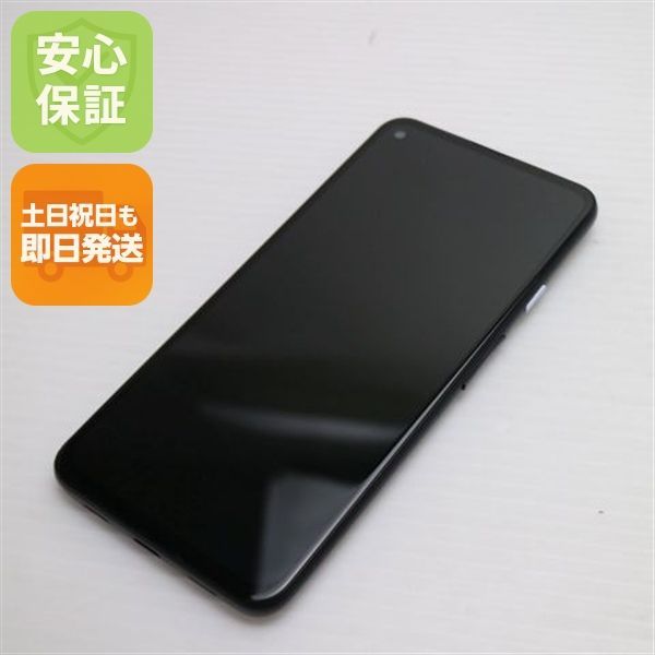 超美品 SIMフリー Google Pixel 4a (5G) ブラック 即日発送 スマホ 白
