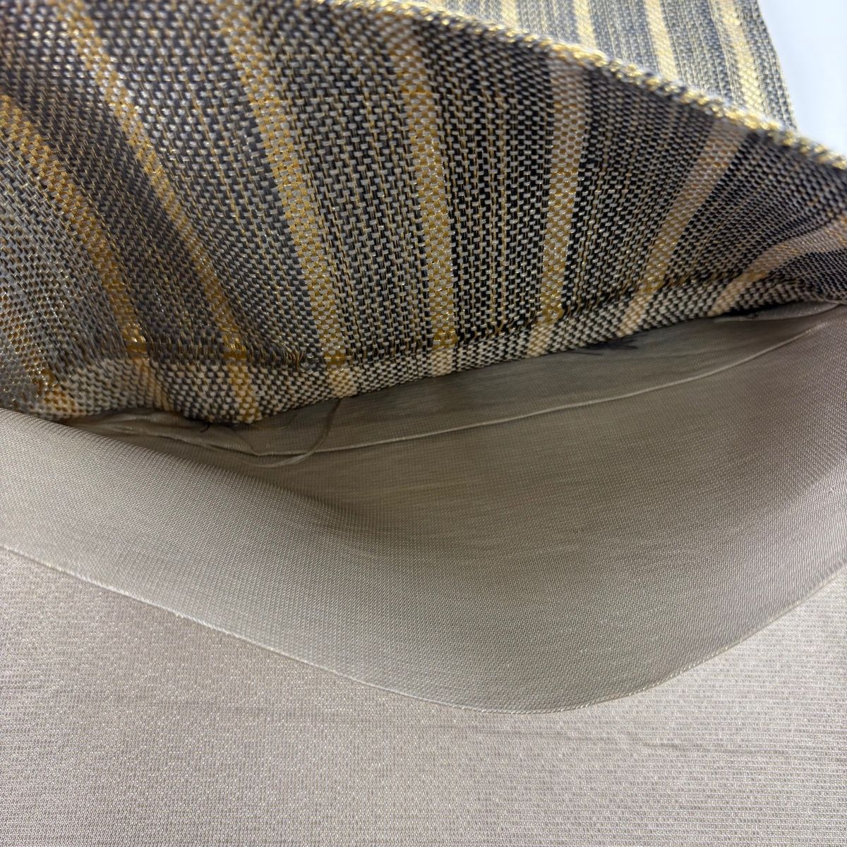 袋帯 秀品 紐 縞 金銀糸 灰色 お太鼓柄 正絹 【中古】 - メルカリ