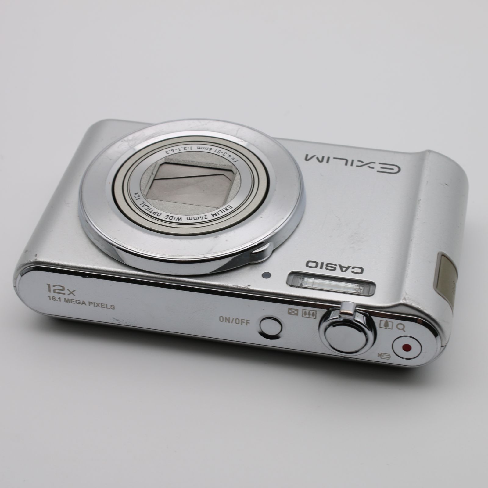 美品】 CASIO EXILIM EX-ZS240 シルバー 手ブレ補正 12倍ズーム