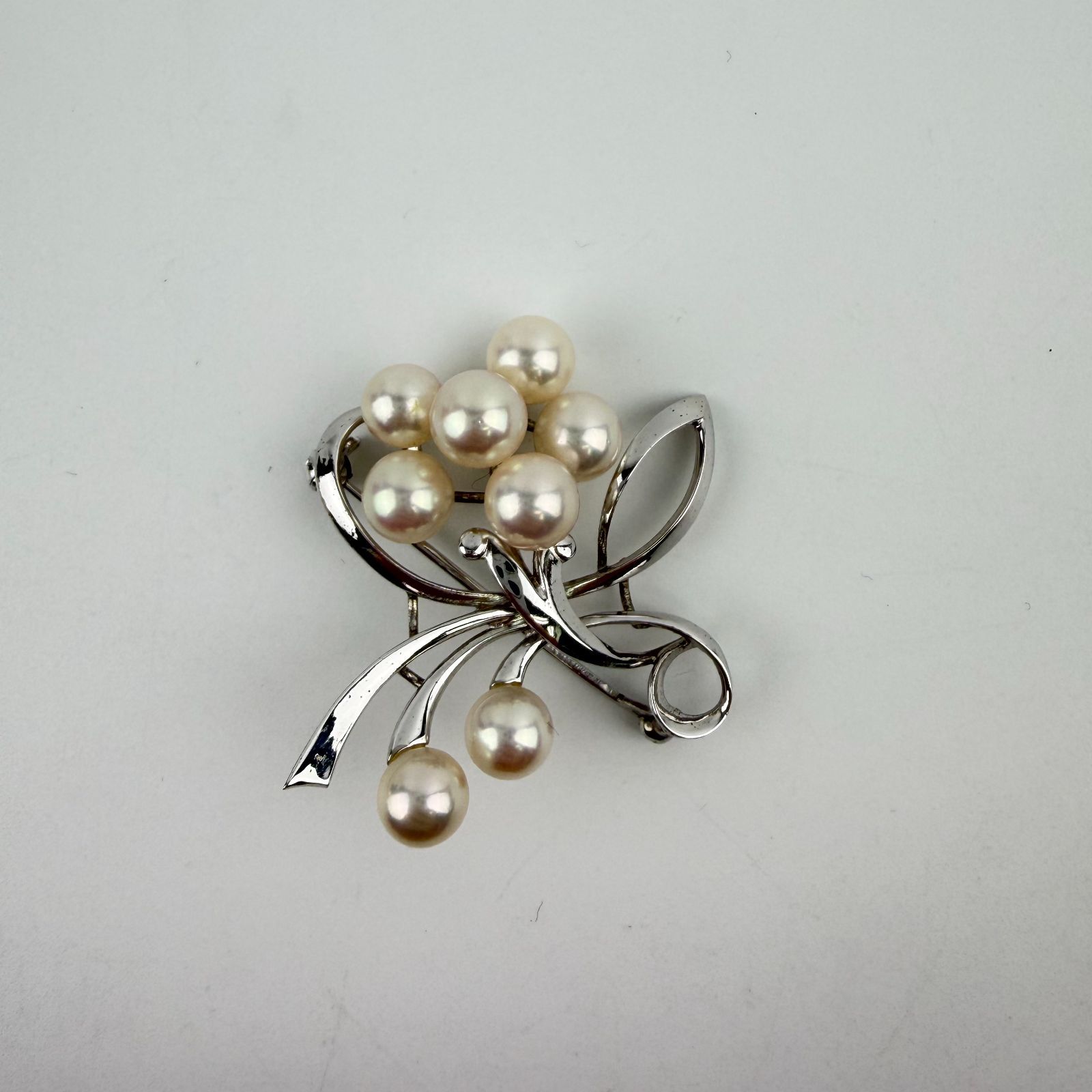 中古】MIKIMOTO ミキモト アクセサリー ブローチ パール シルバー