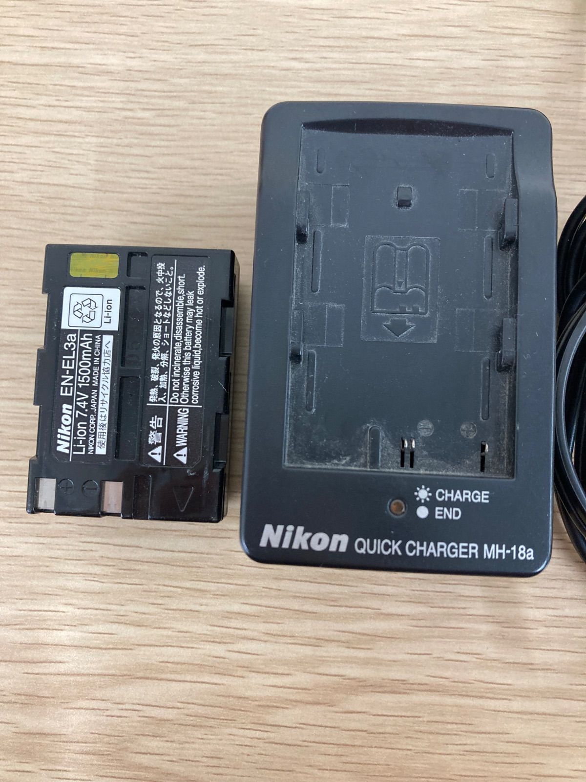 2 通電確認済み Nikon ニコン デジタル一眼レフカメラ バッテリー 充電