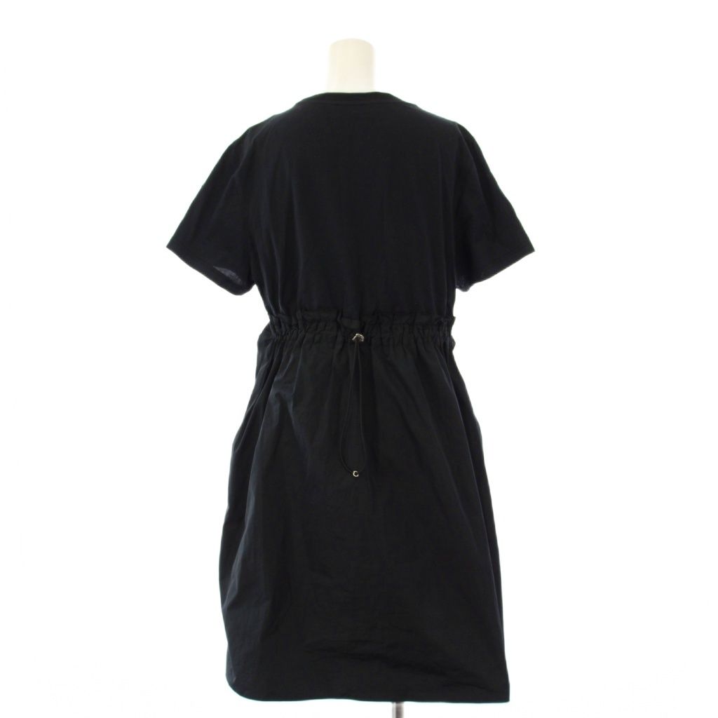 モンクレール MONCLER ABITO カットソーワンピース 半袖 ひざ丈 S 黒