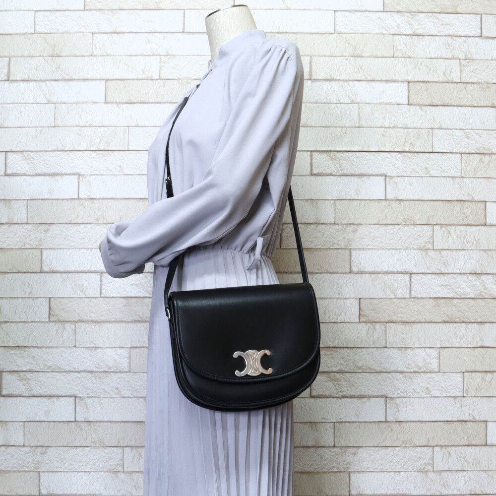 セリーヌ トリオンフ ショルダーバッグ レザー 114453FH1.38SI