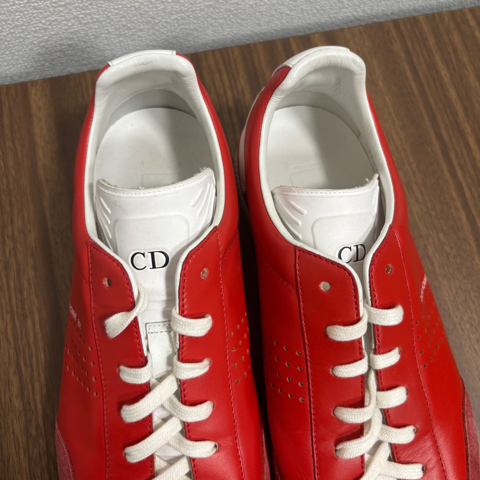 ☆DIOR HOMME B01 ディオール スニーカー メンズ シューズ レッド 赤