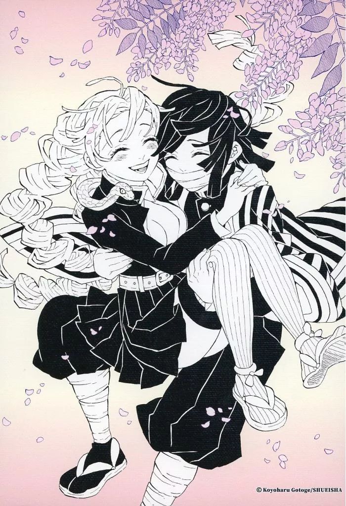 中古】雑貨 甘露寺蜜璃＆伊黒小芭内 デザインアートボード 「鬼滅の刃