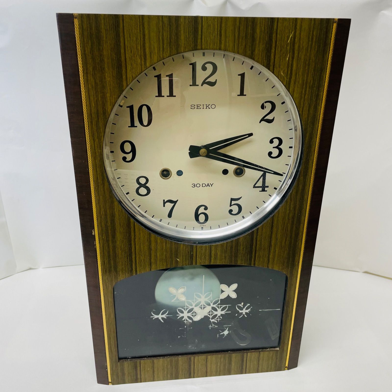 セイコー SEIKO ゼンマイ式 振り子時計 壁掛け時計 昭和レトロ