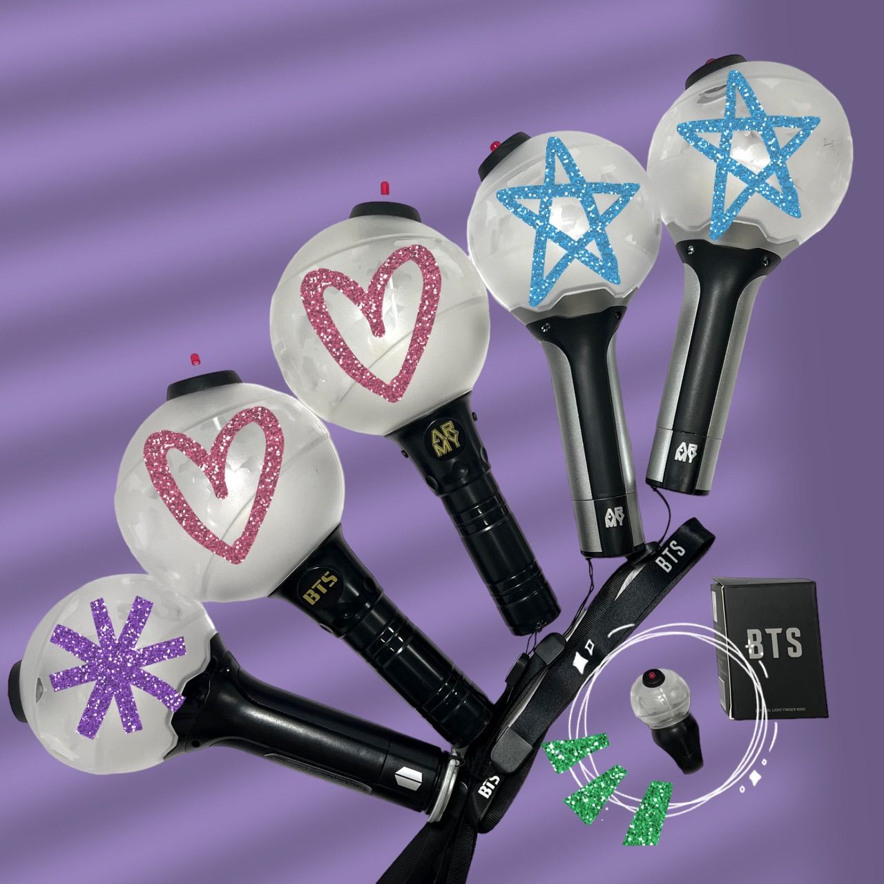 公式 BTS 防彈少年團 歴代 アミボム ペンライト finger Light ミニ