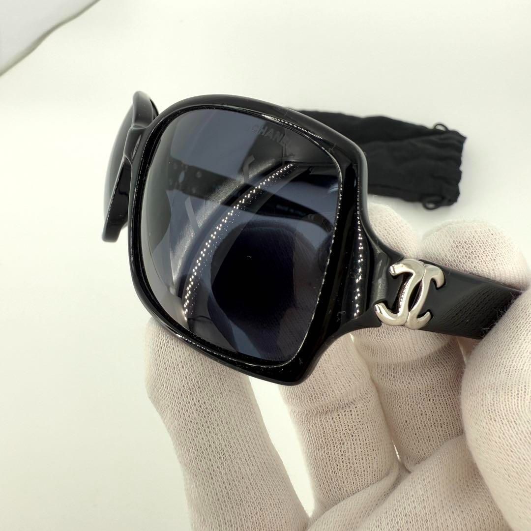 CHANEL サングラス 5030 ココマーク ロゴ ブラック シルバー 黒