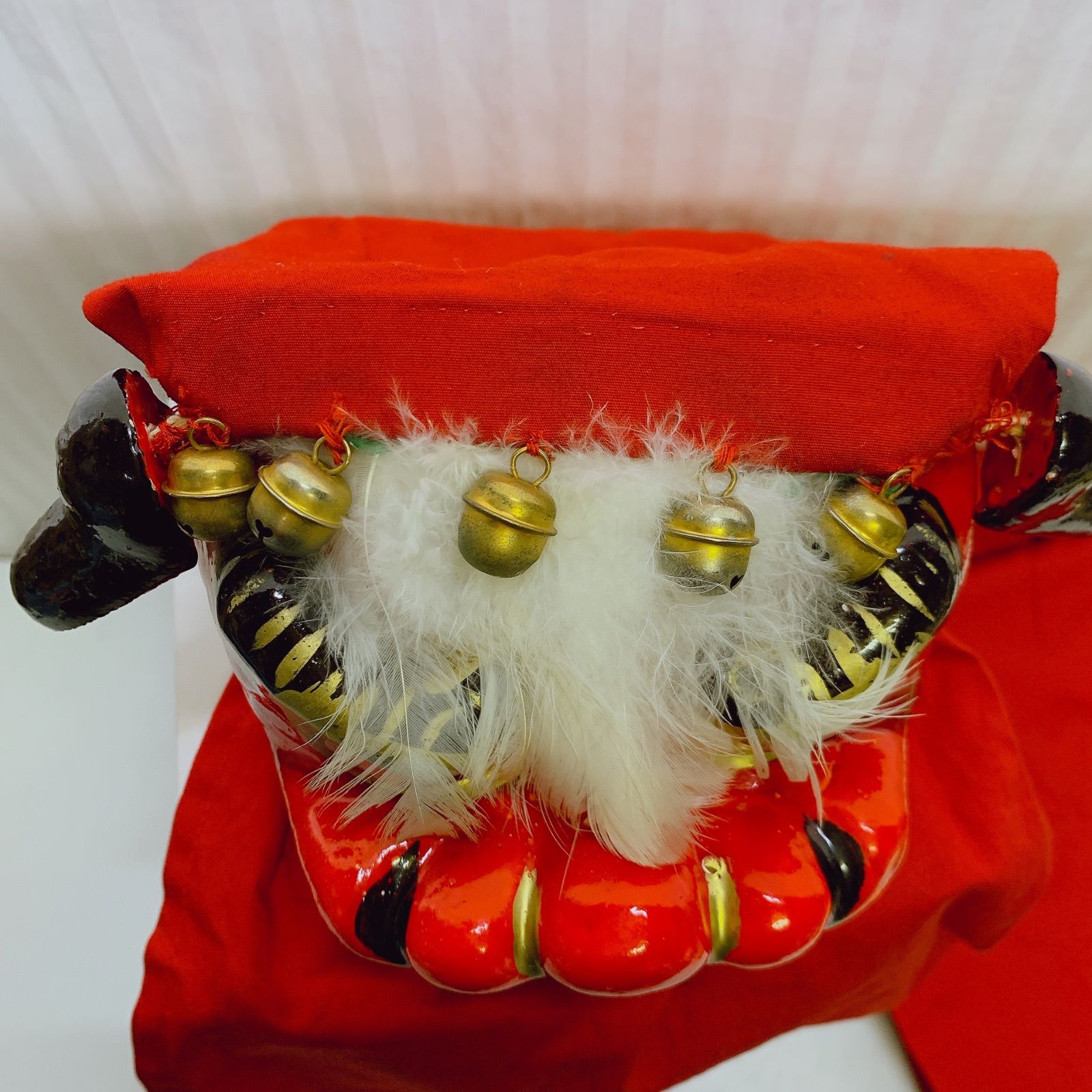 希少 手獅子 日本舞踊 小道具 獅子舞 赤獅子 舞手獅子 獅子頭 縁起物