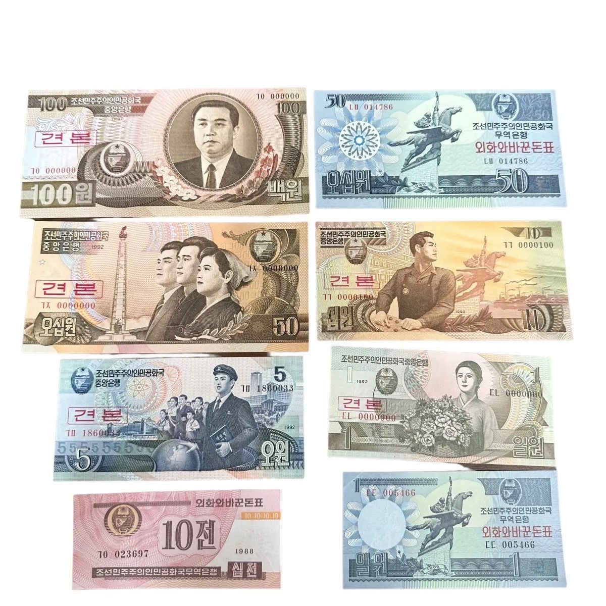 ピン札】海外紙幣 レプリカ古紙幣 北朝鮮 見本 specimen （SNA