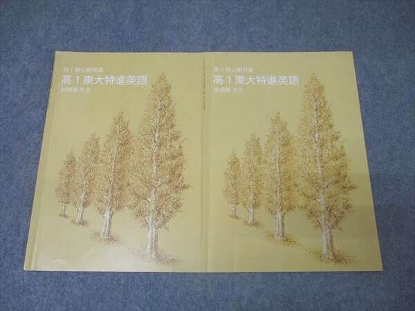 東進 東京大学 東大特進コース 高1東大特進英語 テキスト通年セット
