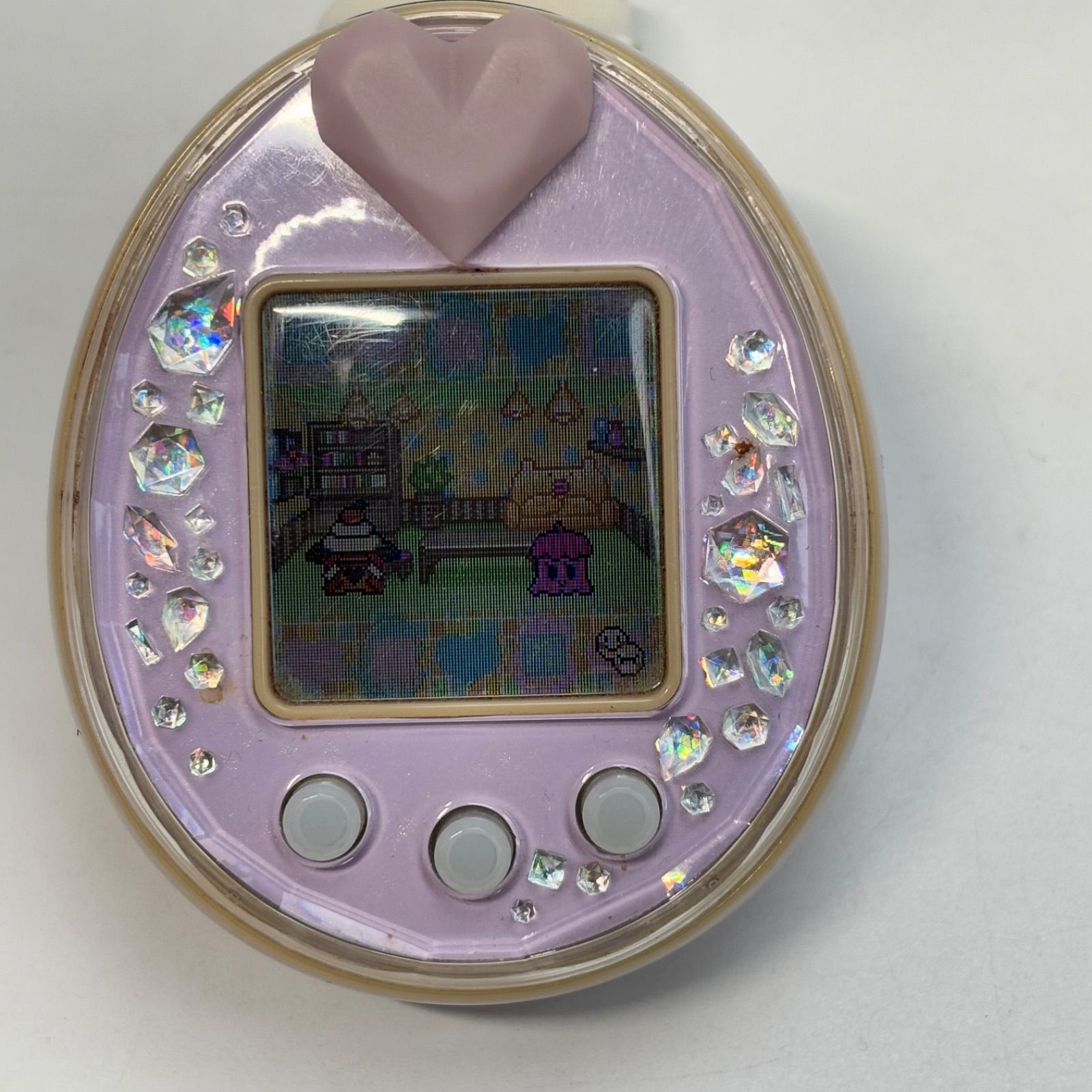 動作正常】たまごっち ピース Tamagotchi P's パープル バンダイ