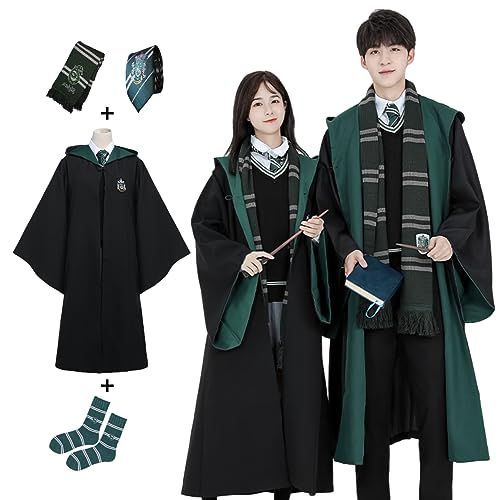 スリザリン：4点セット_S Wooseibunn ハリーポッター ローブ コスプレ