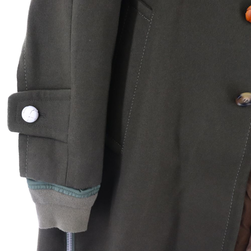 Sacai (サカイ) 18AW Docking Melton ドッキング メルトン バイカラー