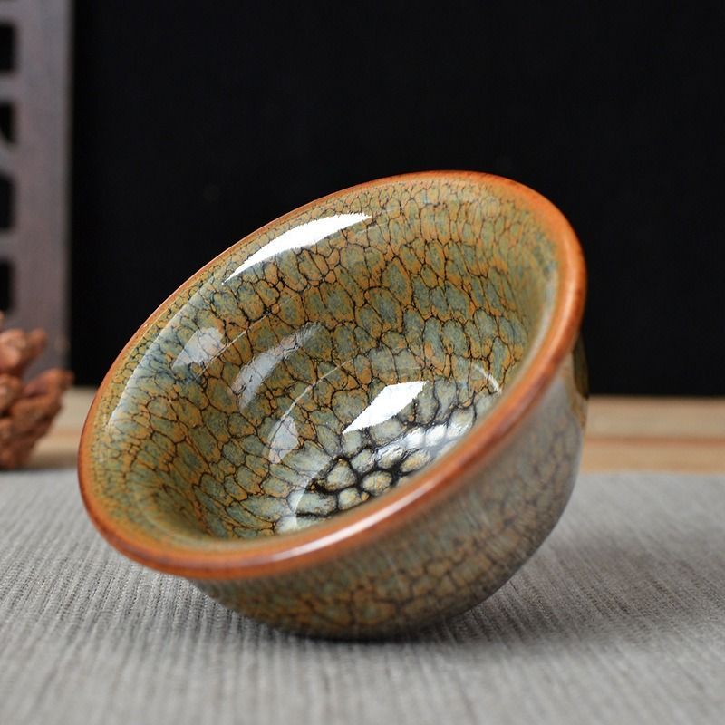 ♥美濃焼♥ 黄瀬戸 茶碗 茶道具 骨董 古玩 ♥美濃焼黄瀬戸茶碗茶道具