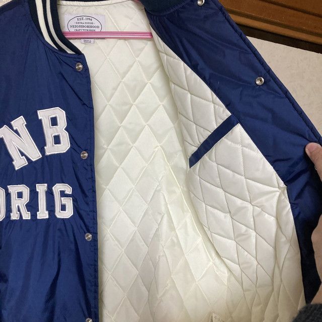 NEIGHBORHOOD ネイバーフッド スタジャン ネイビー メンズ Sサイズ