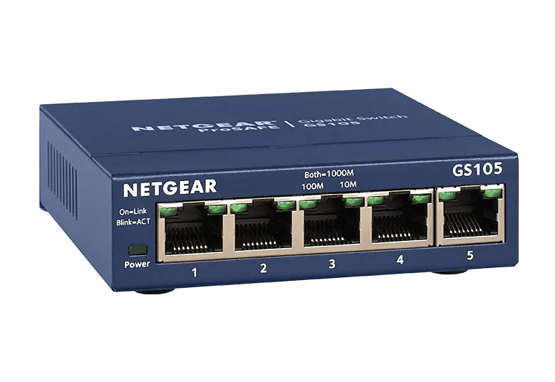 Unmanaged PoE+ Switch With 8 Ports and 123W - GS108PP - NETGEAR
