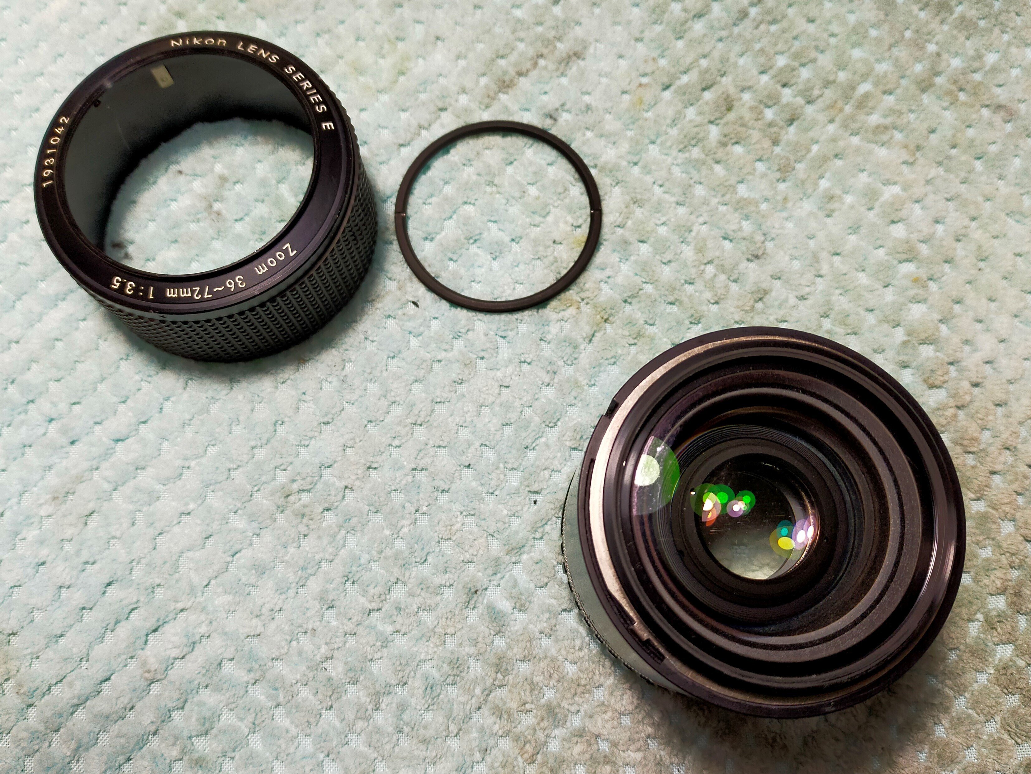 ニコン 直進ズームレンズの分解（Nikon Series E Zoom 36-72mm F/3.5