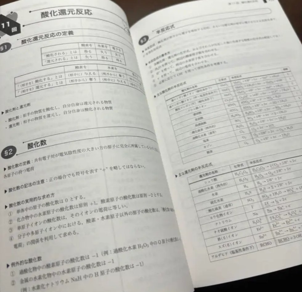 鉄緑会のテキスト（高3化学）についてまとめる｜とある
