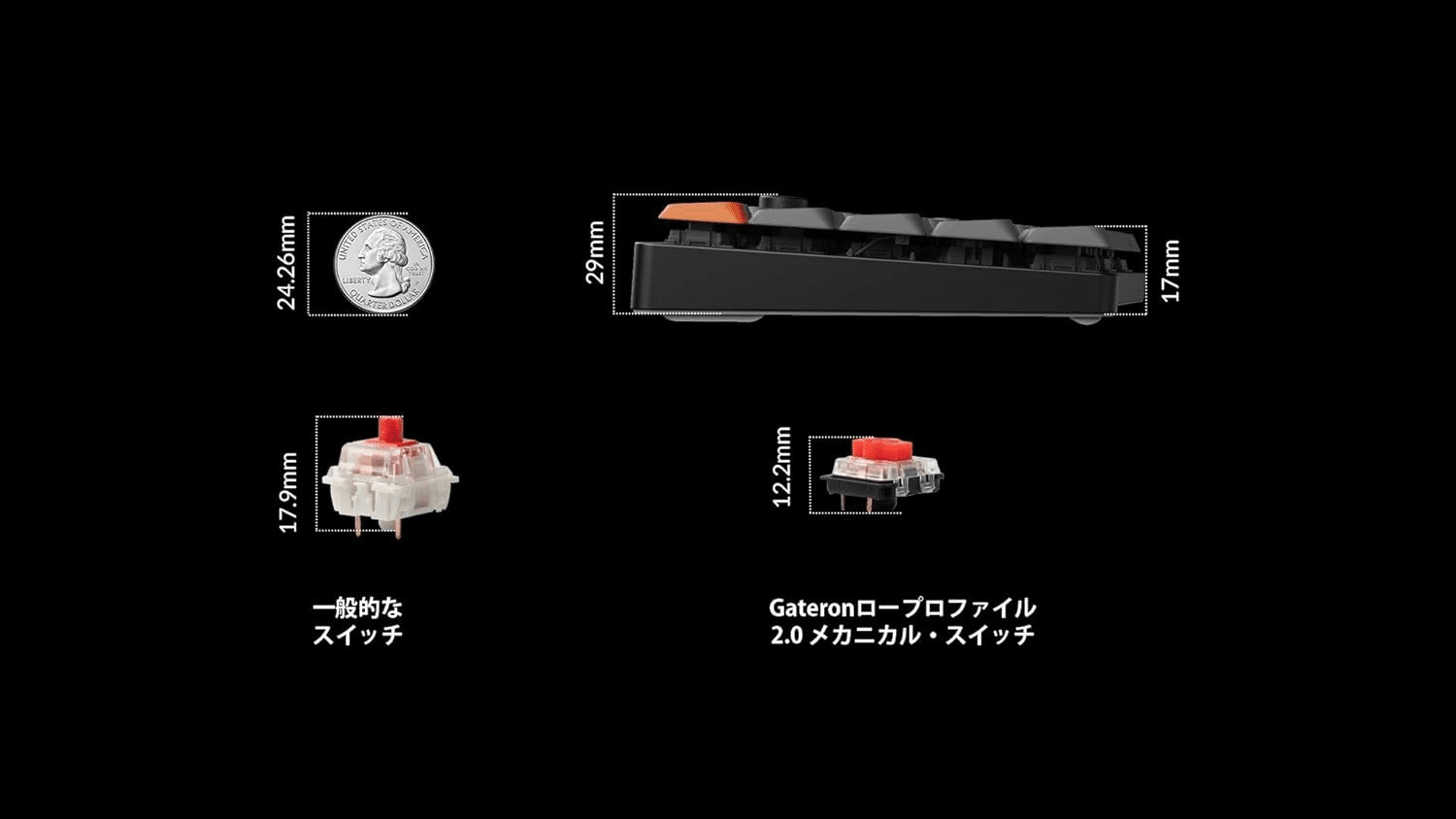 Keychron K11 Max Alice 3WAY JIS RGB ホットスワップ ロープロ (茶軸