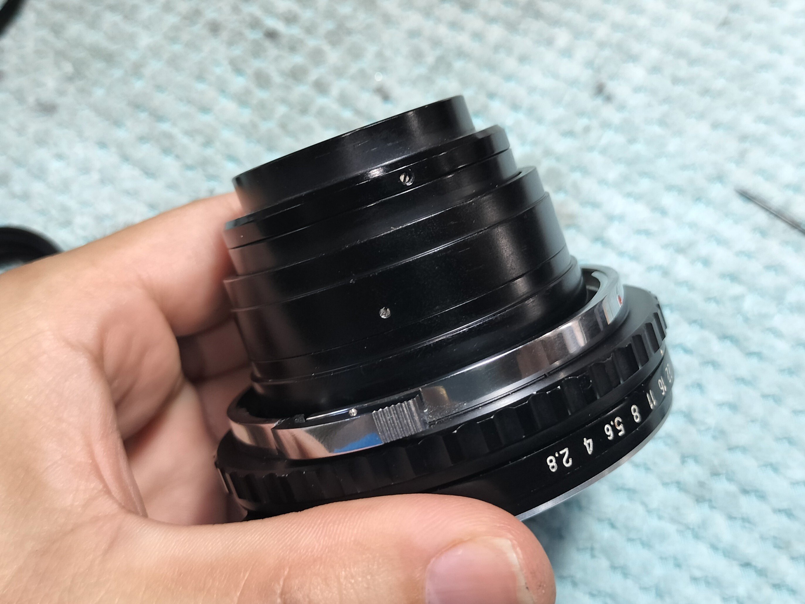 ZENZANON MC 80mm F/2.8 Carl Zeiss Jena DDRの分解｜フィルムカメラ
